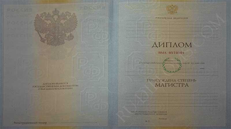 Диплом магистра 2004-2009 год 